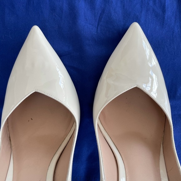 Stuart Weitzman White Patent Anny Pump 105 - Picture 11 of 15